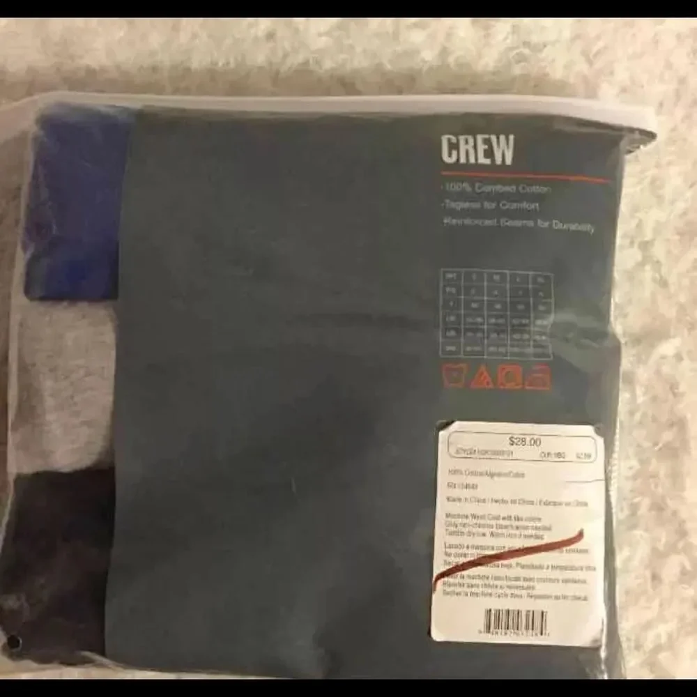 DOCKERS Men's CREW 3 Pack TShirts Small